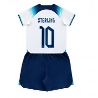 Dječji Nogometni Dres Engleska Raheem Sterling #10 Domaci SP 2022 Kratak Rukav (+ Kratke hlače)